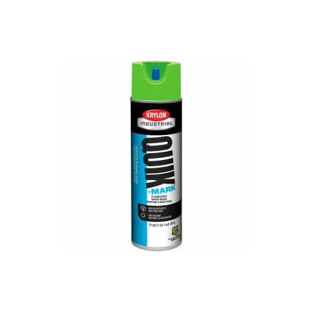 Krylon Krylon Industrial Quik-Mark Wb Inverted Marking Paint Fluor. Safety Green - A03630004, PK12 A03630004